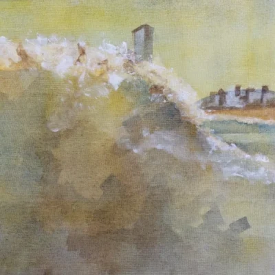 Big wave Swansea painting