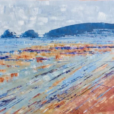 Low tide Mumbles Head painting